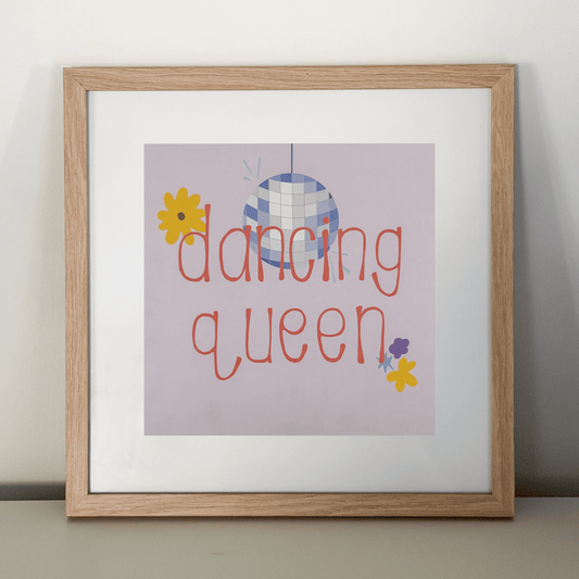 "dancing queen" 8x8 print