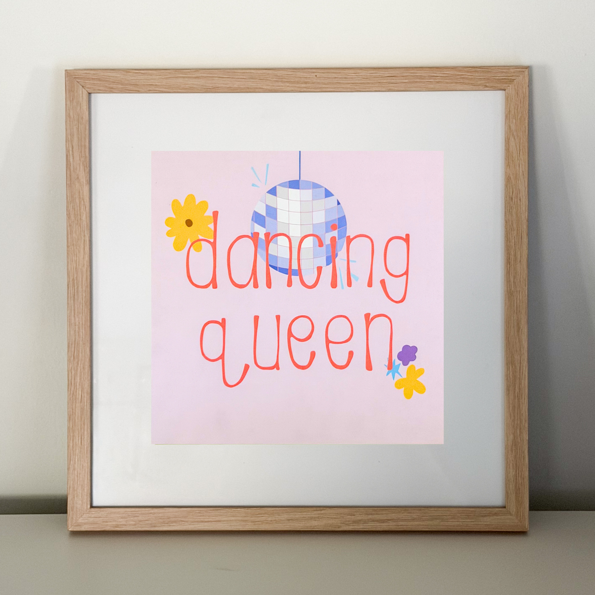 "dancing queen" 8x8 print