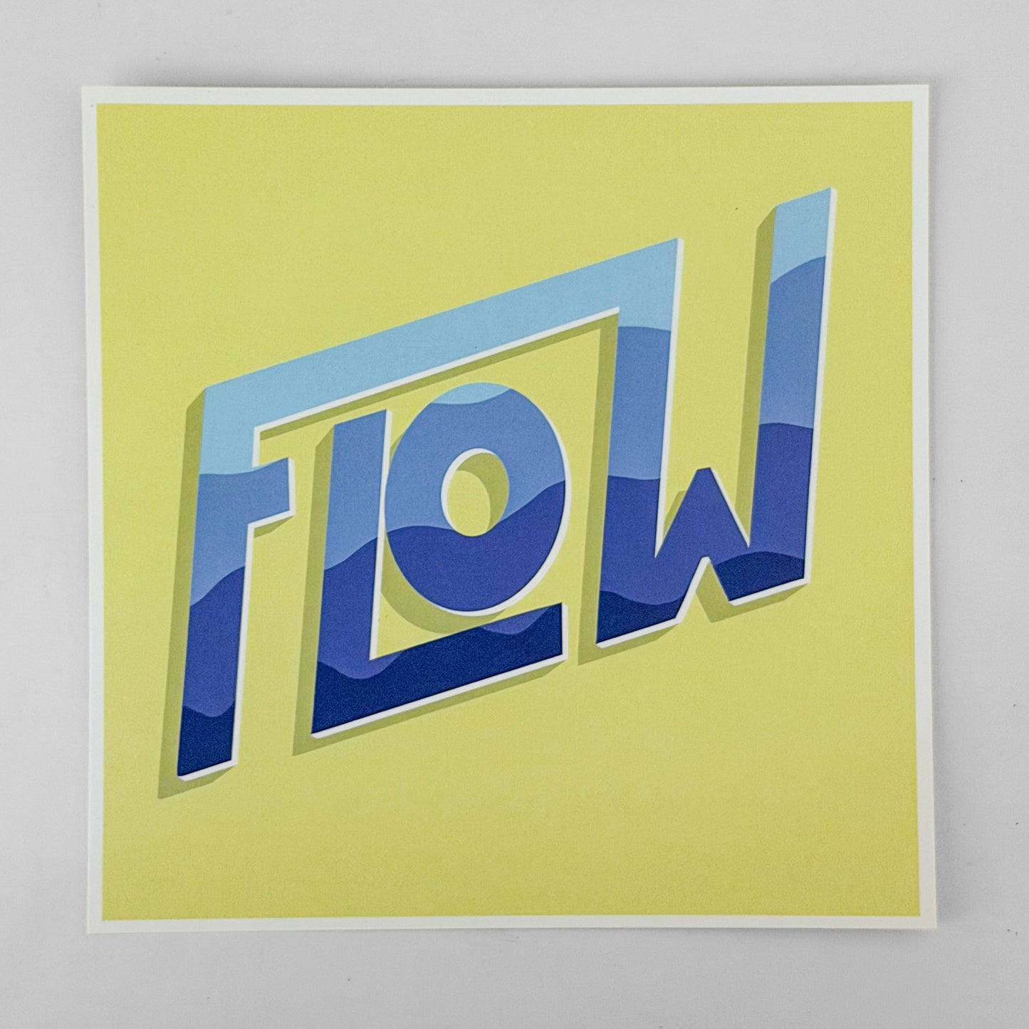 "FLOW" 8x8 print