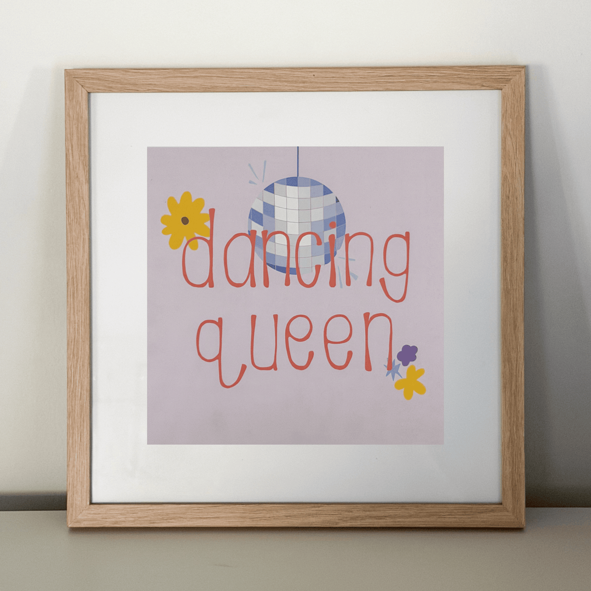 "dancing queen" 8x8 print