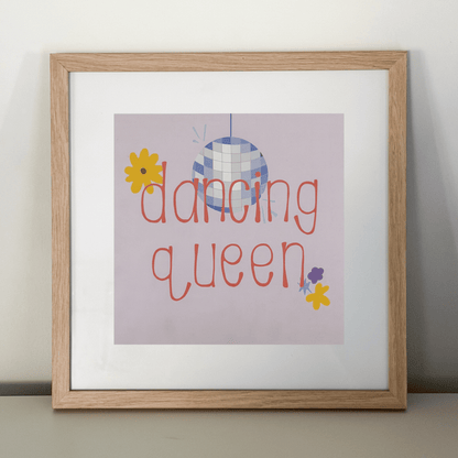 "dancing queen" 8x8 print