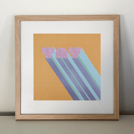 "YAY" 8x8 print